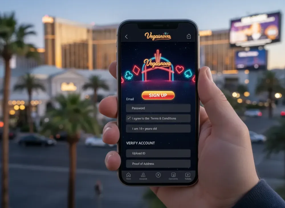 Vegasnova Sign Up – How to Open and Verify an Account